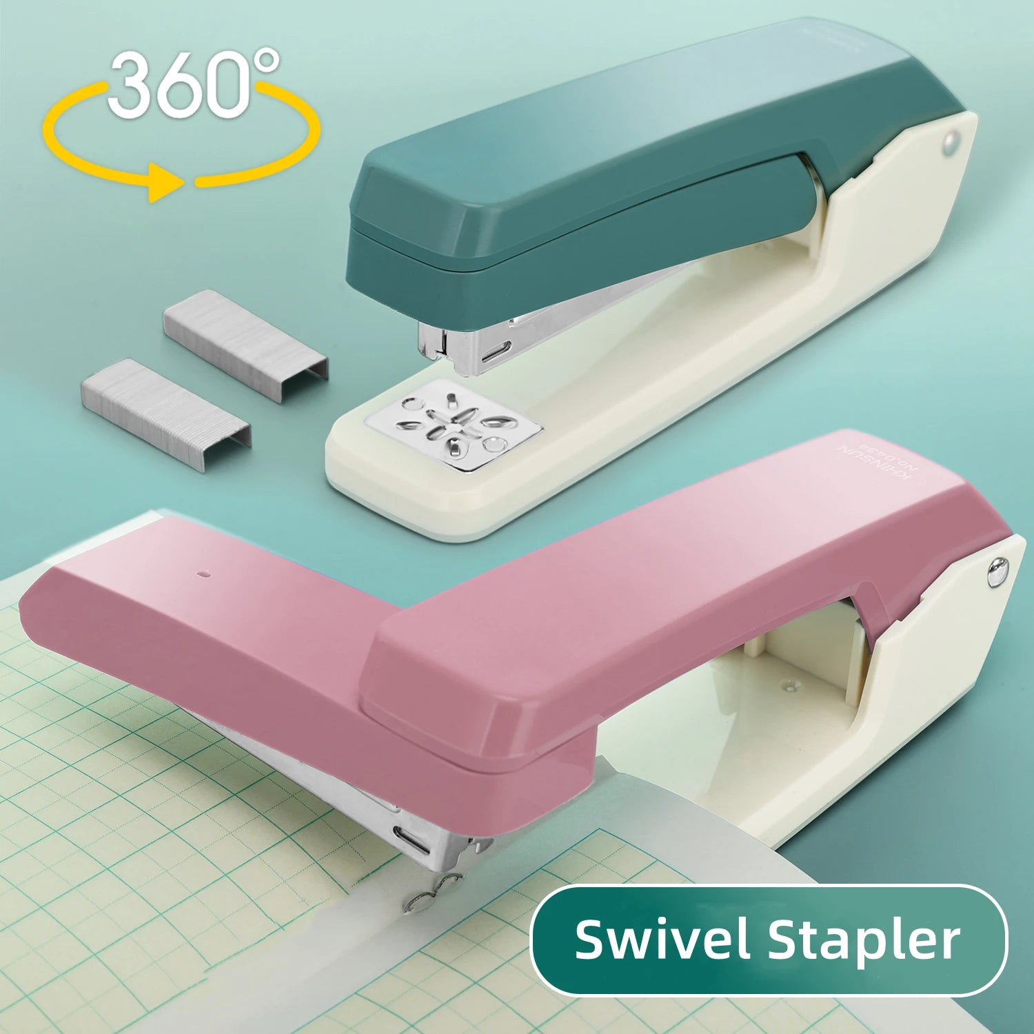 24/6 Staples Durable Stapler Swivel Stapler Manual Office Paper Binding Tool Stapling Machine ציוד לבית הספר staplers