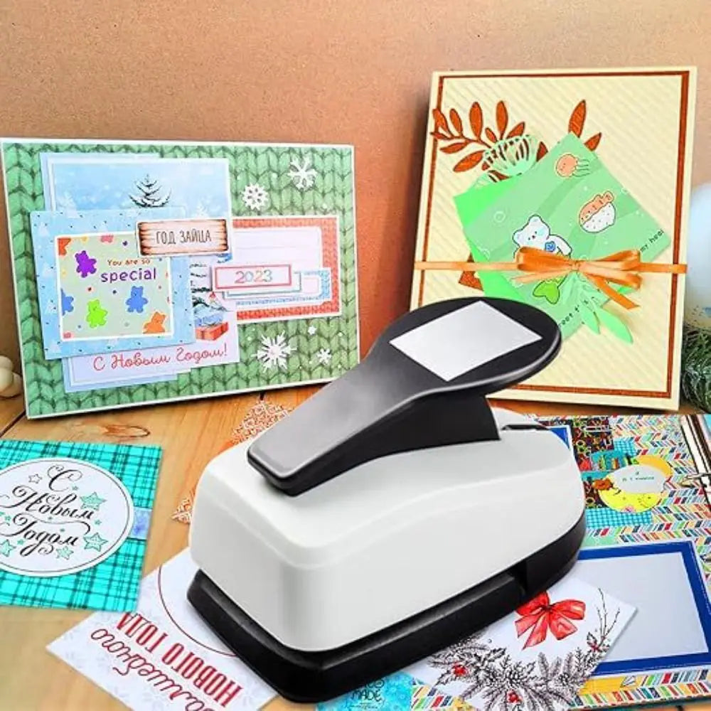 Labor-Saving Crafts Hole Puncher Cutting Craft Punching Machine Paper Cutter Handmade Effortless Square Embossing Embossers
