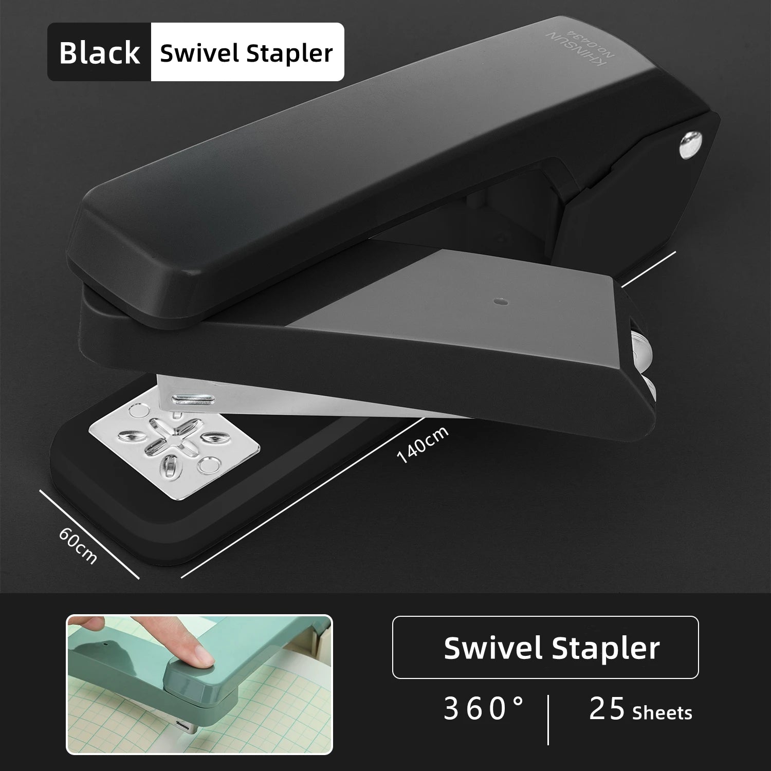 24/6 Staples Durable Stapler Swivel Stapler Manual Office Paper Binding Tool Stapling Machine ציוד לבית הספר staplers