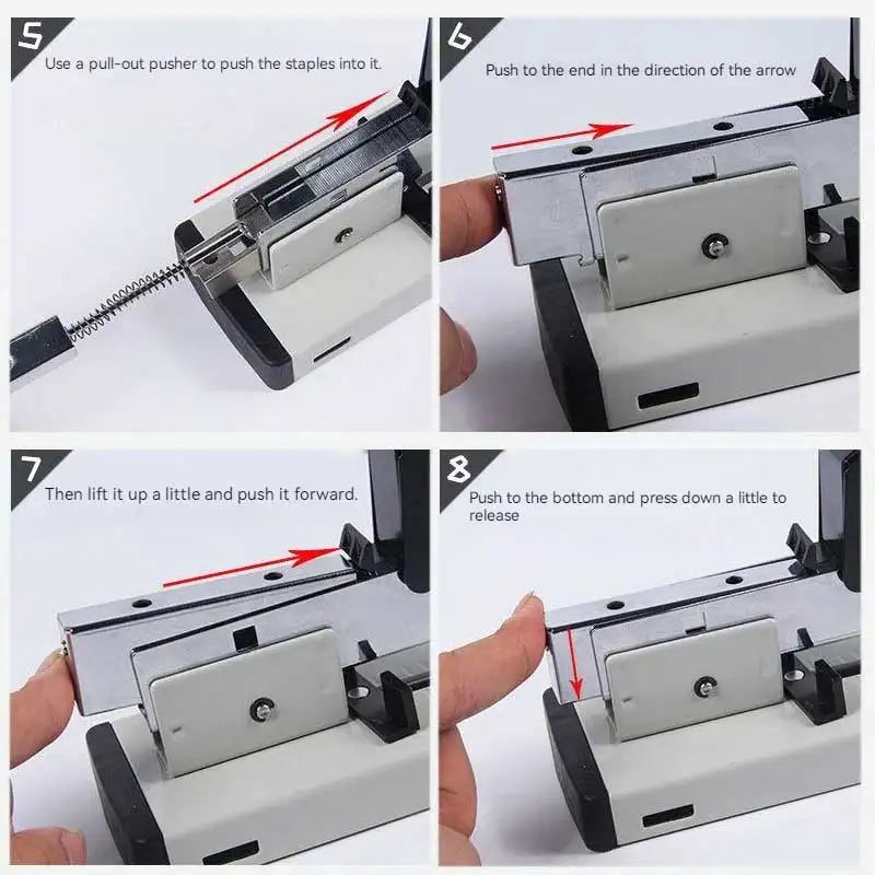 Large Capacity Hand Operated Staples Heavy Huapuda Sheet Paper Duty Binding Large Stapler With 1000 Nails Stapling Bookbinding