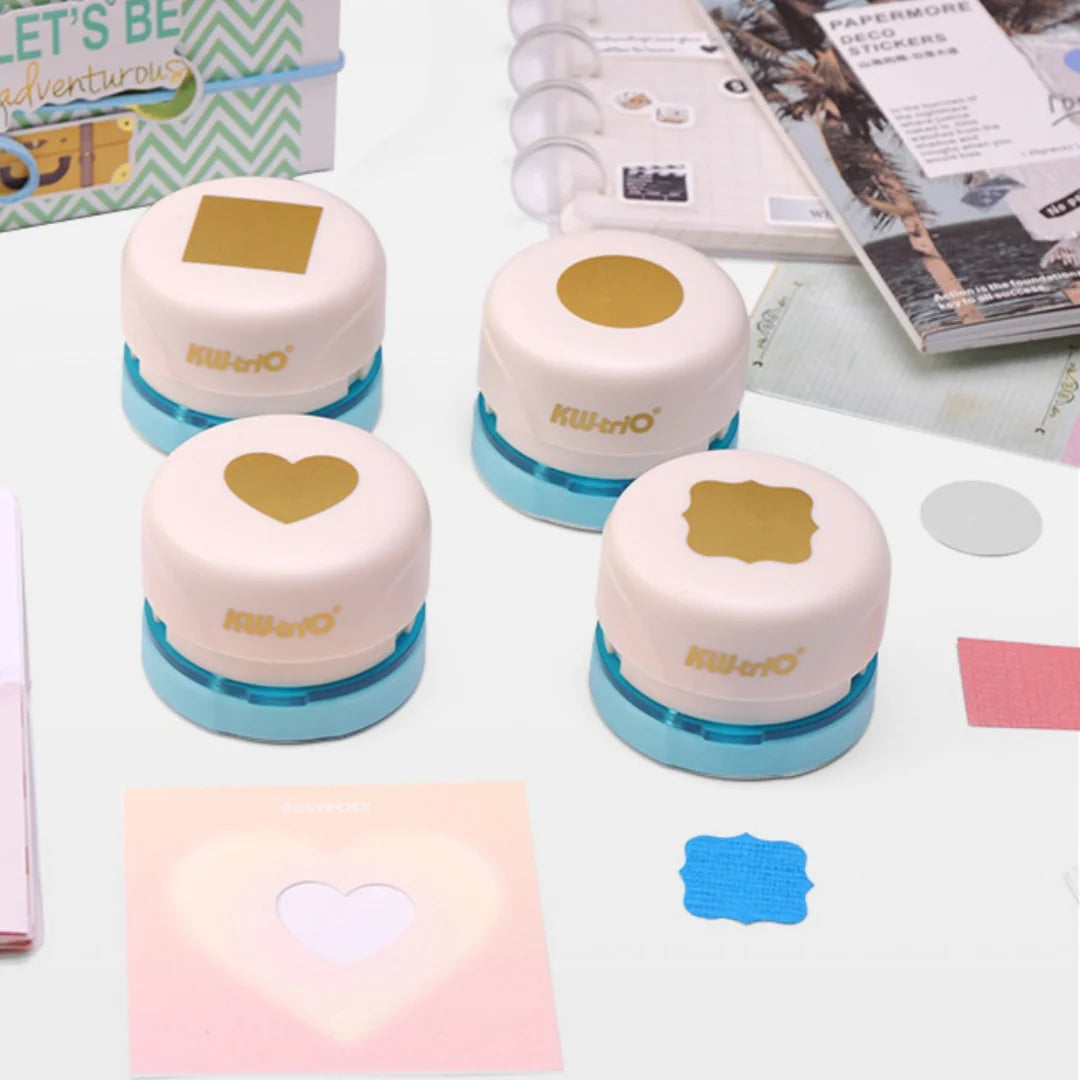 1pc Craft Hole Punch Handmade Scrapbook Paper Puncher Scrapbooking Maganetic Punches Crafting Designs for Office Supplies