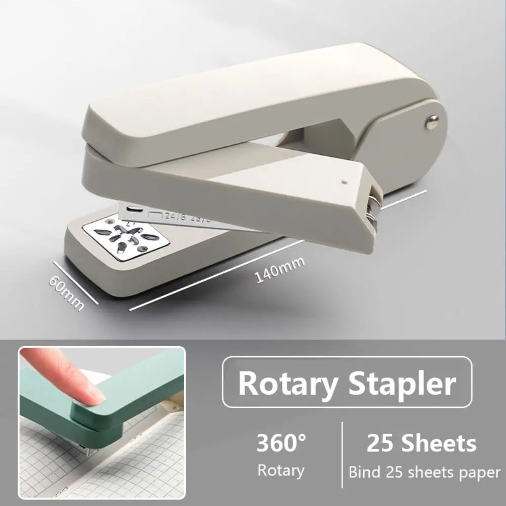 Use 24/6 Staples Stapler Heavy Duty 360 Degree Rotary Long Stapler Multifunction Effortless Bookbinding Machine