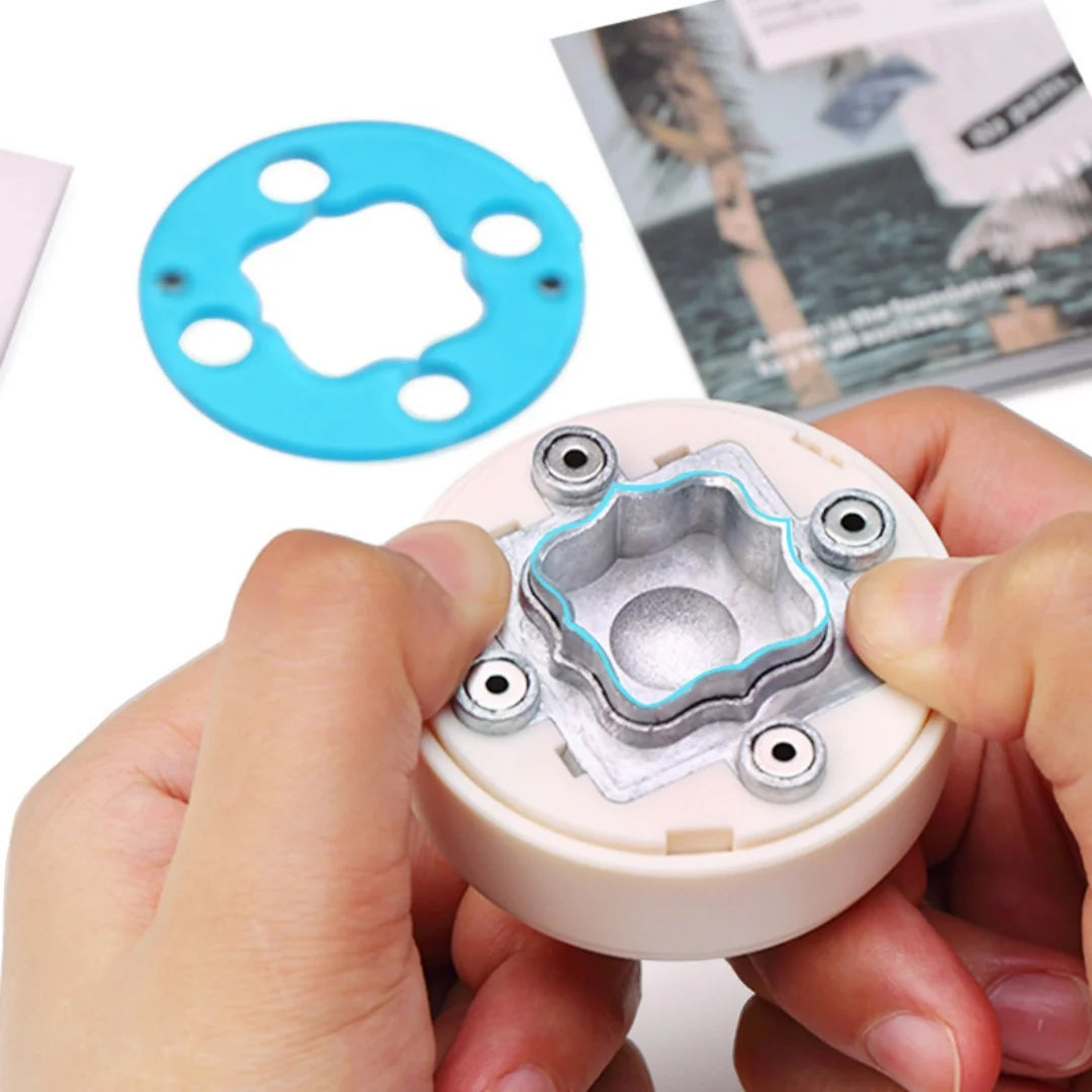 1pc Craft Hole Punch Handmade Scrapbook Paper Puncher Scrapbooking Maganetic Punches Crafting Designs for Office Supplies