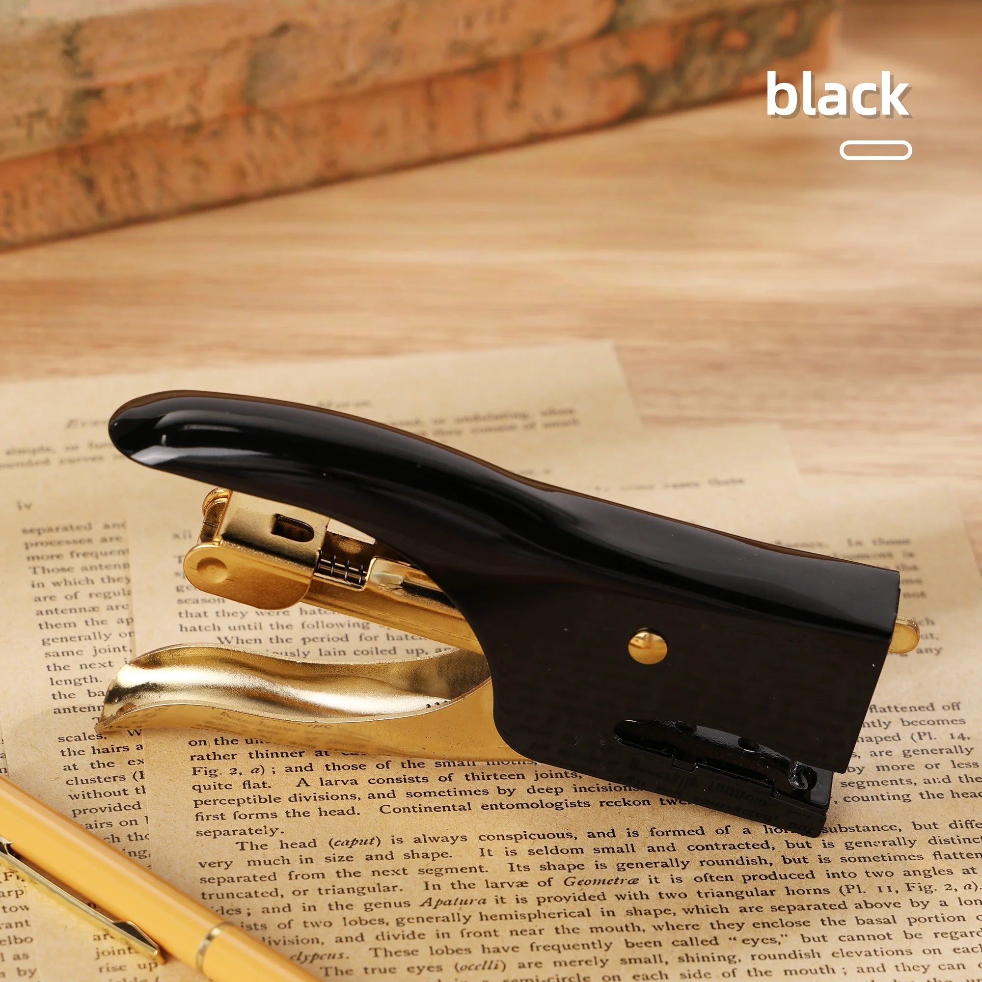 1pc metal handheld stapler, portable multi-functional paper binding supplies, office and school supplies, binding tools