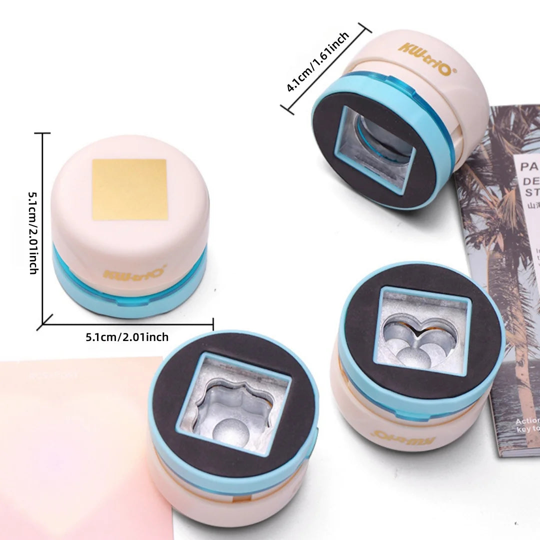 1pc Craft Hole Punch Handmade Scrapbook Paper Puncher Scrapbooking Maganetic Punches Crafting Designs for Office Supplies