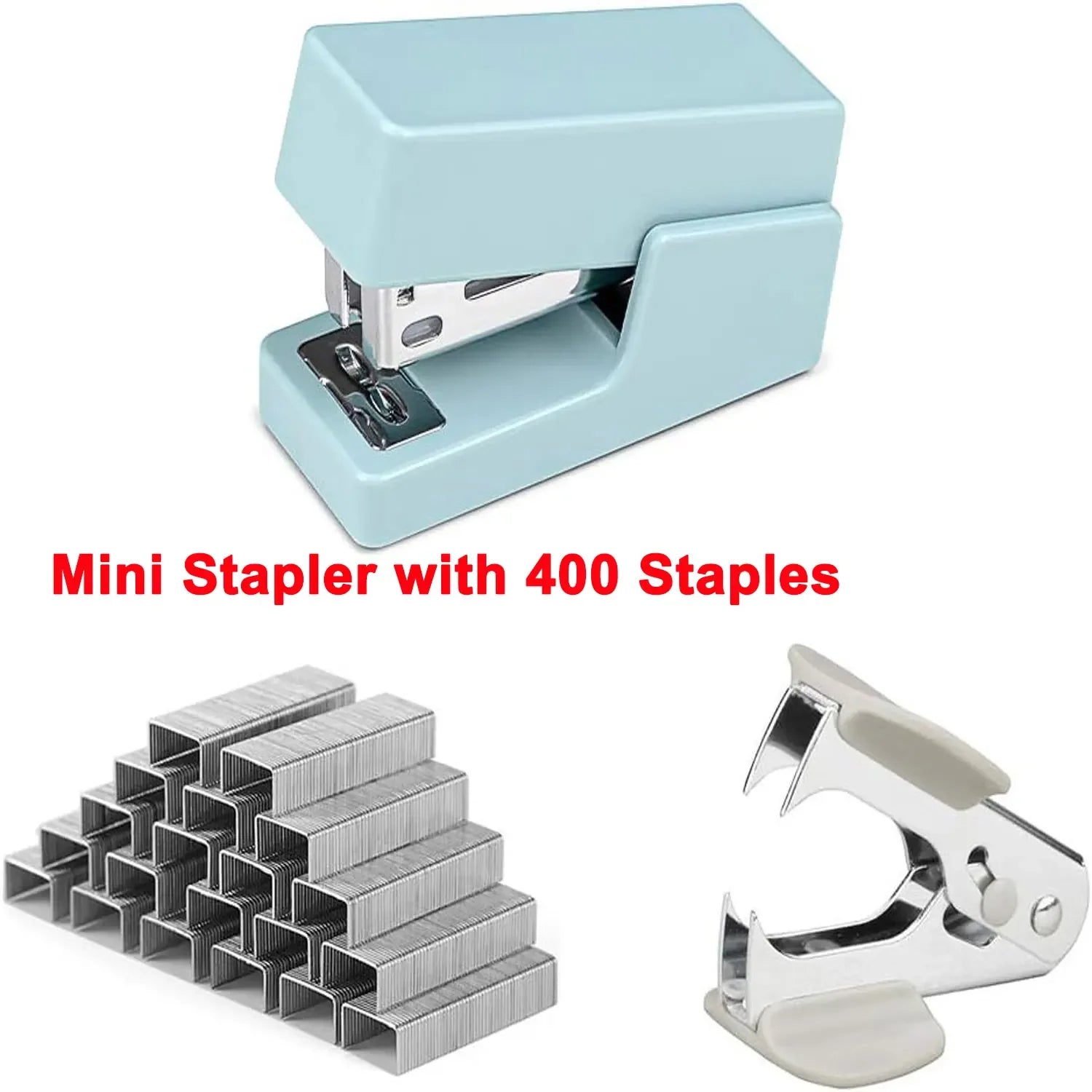 Mini Desktop Stapler Set,Small Cute Stapler for Office and School Supplies