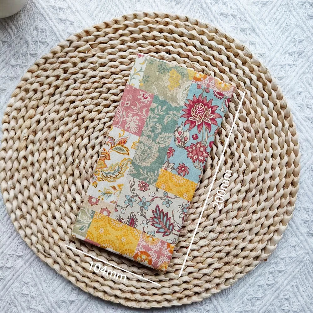 Fromthenon Cute Animal Flower Series Cloth Fabric Weeks Cover Weekly Diary Planner Notebooks Sleeve Office Stationery Supplies