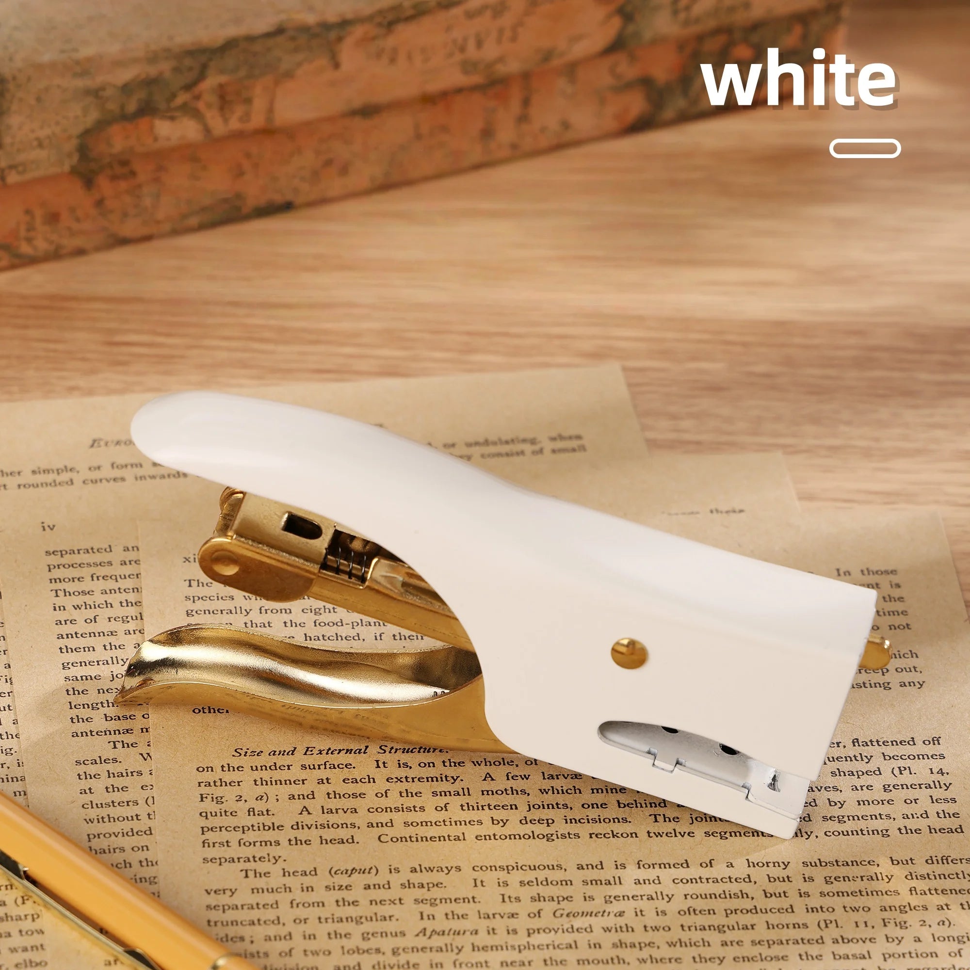 1pc metal handheld stapler, portable multi-functional paper binding supplies, office and school supplies, binding tools