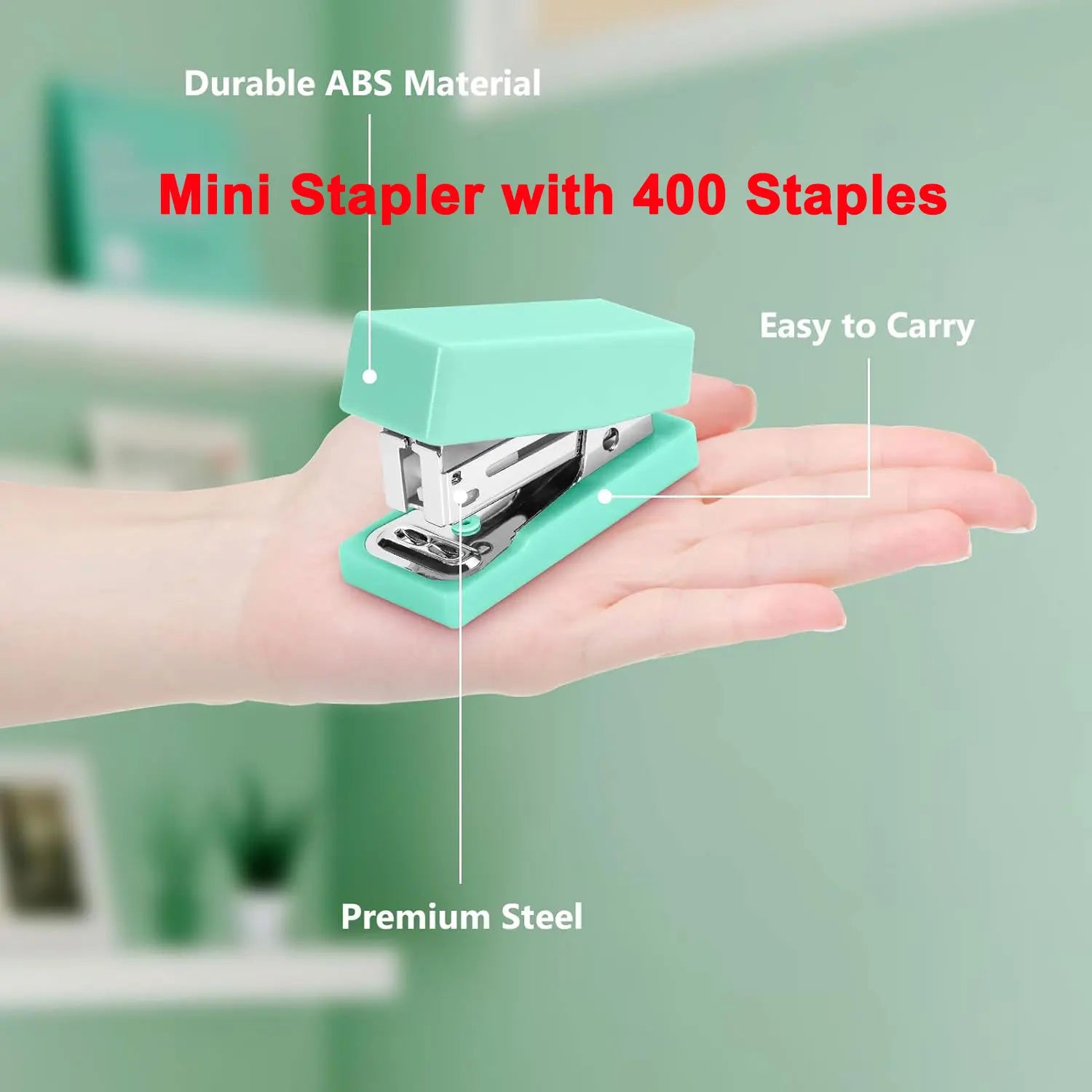 Mini Desktop Stapler Set,Small Cute Stapler for Office and School Supplies