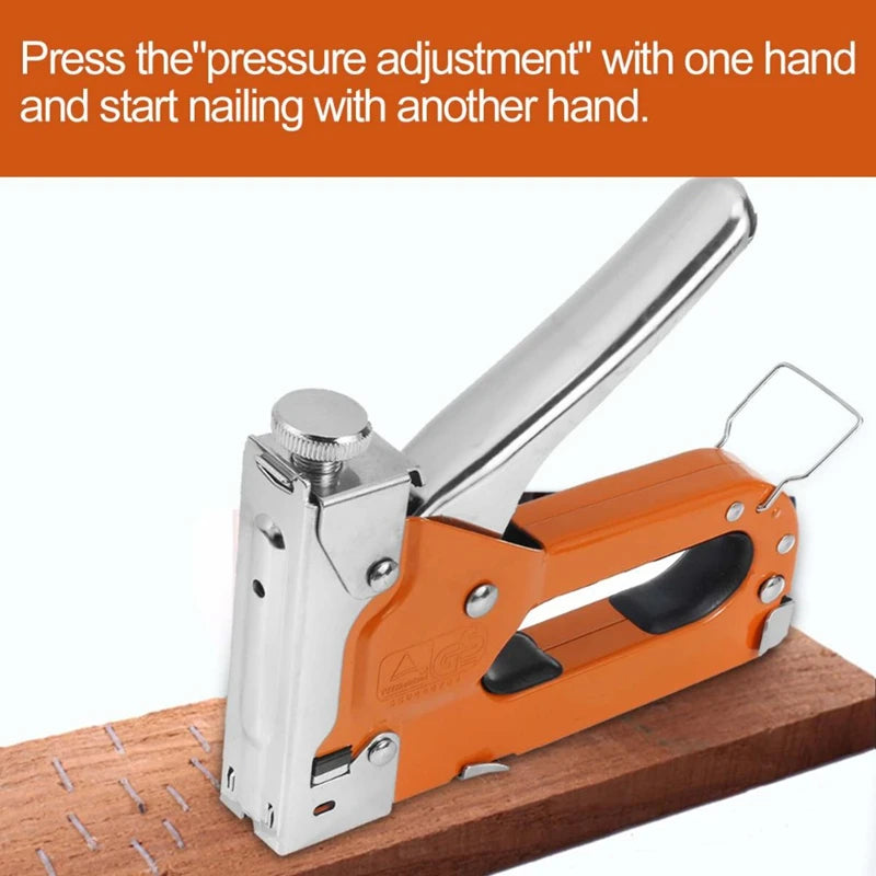 3 In 1 Stapler Nail Gun Staple Heavy Duty Furniture Tool For Wood Stainless Steel Metal Carpentry Hand Tool For Home/DIY