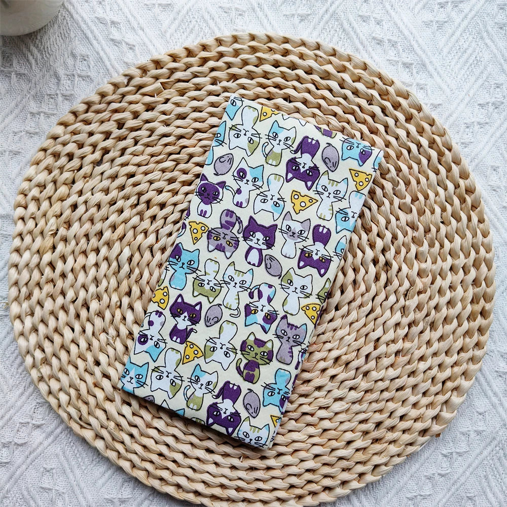 Fromthenon Cute Animal Flower Series Cloth Fabric Weeks Cover Weekly Diary Planner Notebooks Sleeve Office Stationery Supplies