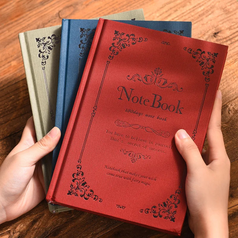 European Style Notebook Literary Exquisite Simple Retro Style A5 Creative Net Red College Student Classroom Reading Notebook