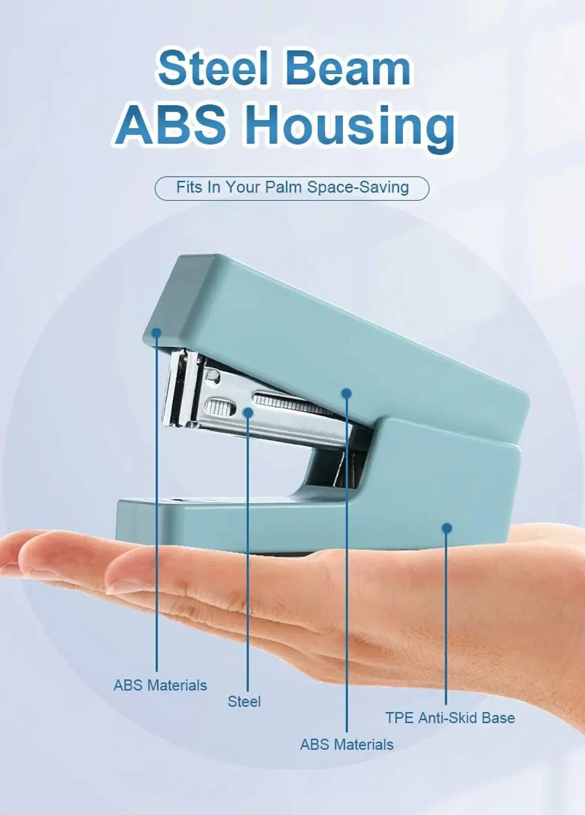 Mini Desktop Stapler Set,Small Cute Stapler for Office and School Supplies