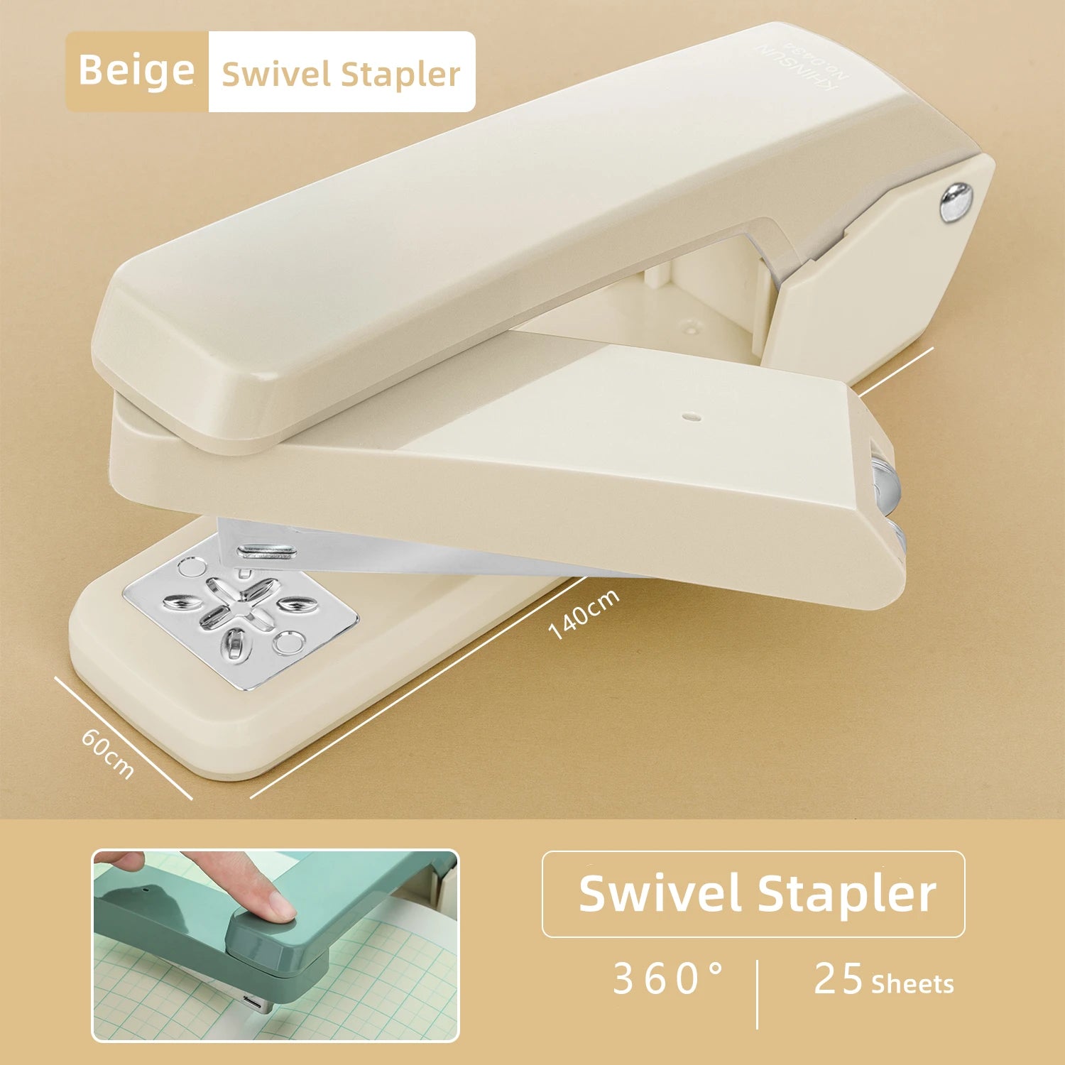24/6 Staples Durable Stapler Swivel Stapler Manual Office Paper Binding Tool Stapling Machine ציוד לבית הספר staplers