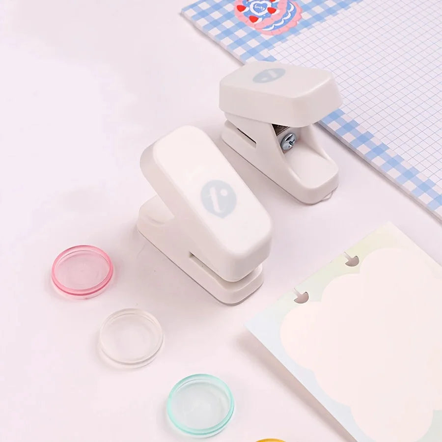 1pc Mushroom Shaped Mini Hole Puncher,Portable multi-purposeHole Puncher,Hand Paper Punch For Scrapbooking Border Scrapbooking