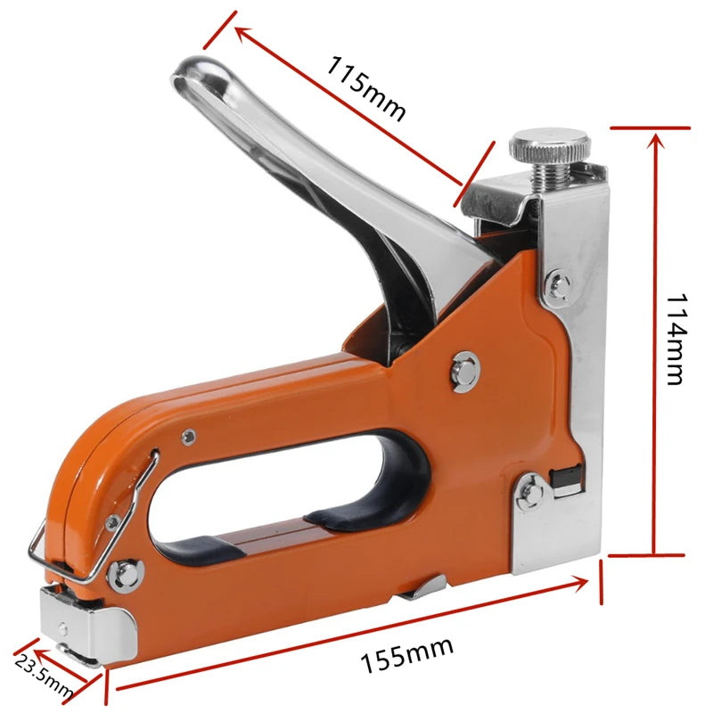 3 In 1 Stapler Nail Gun Staple Heavy Duty Furniture Tool For Wood Stainless Steel Metal Carpentry Hand Tool For Home/DIY