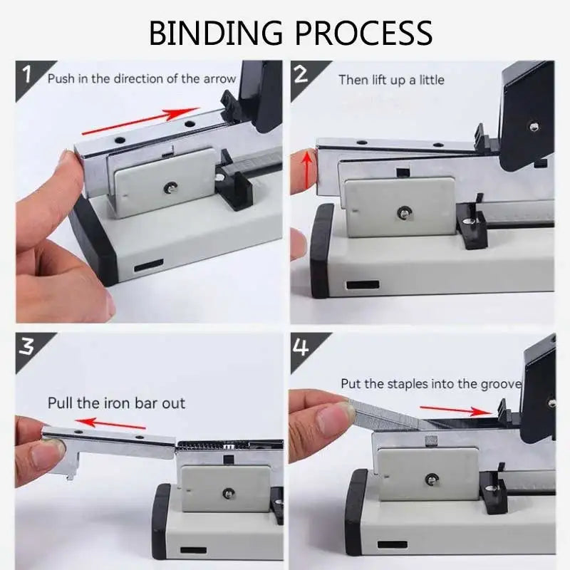 Large Capacity Hand Operated Staples Heavy Huapuda Sheet Paper Duty Binding Large Stapler With 1000 Nails Stapling Bookbinding