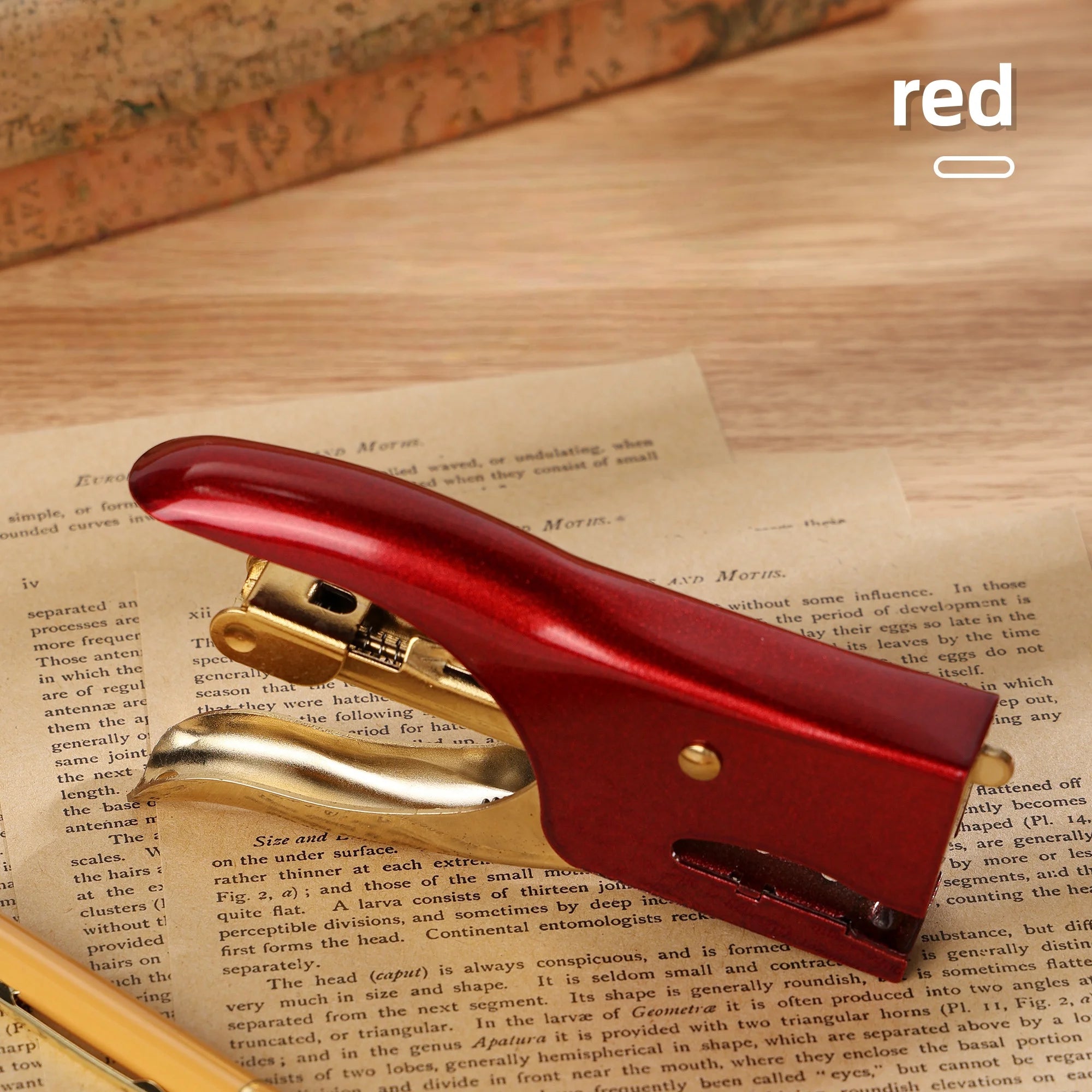 1pc metal handheld stapler, portable multi-functional paper binding supplies, office and school supplies, binding tools