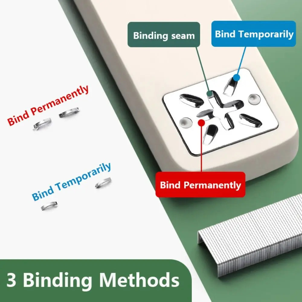 Use 24/6 Staples Stapler Heavy Duty 360 Degree Rotary Long Stapler Multifunction Effortless Bookbinding Machine
