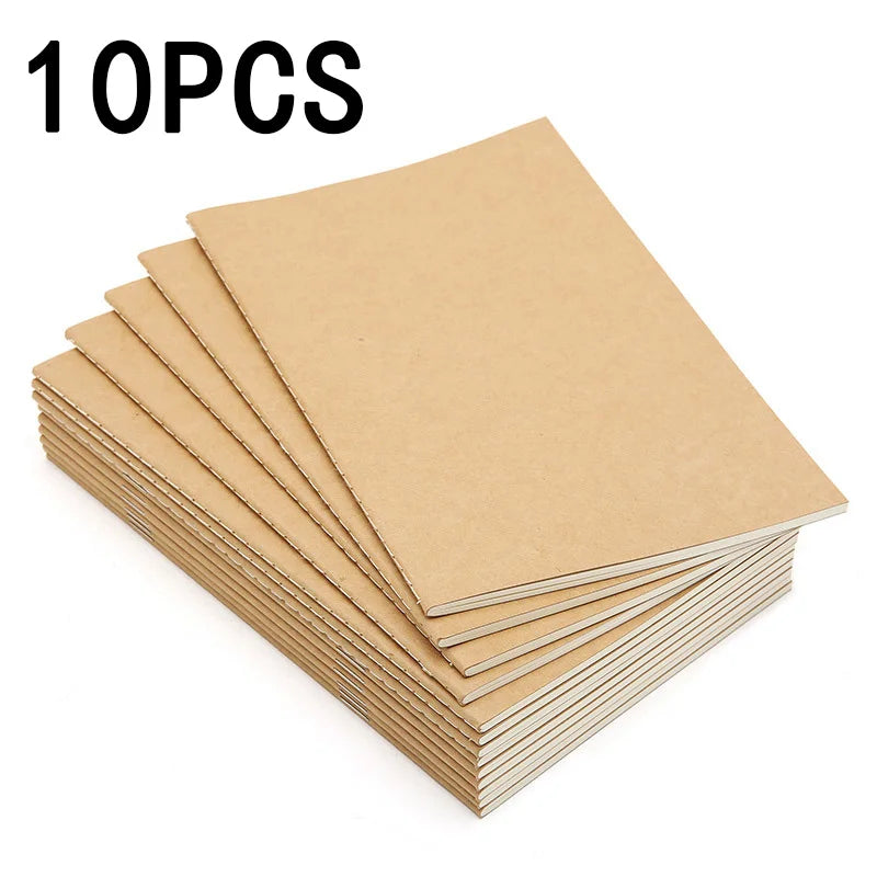 10-Pack Business Soft Leather Meeting Notebooks, Paper Material with Stitched Binding, for Meeting Records & Daily Notes