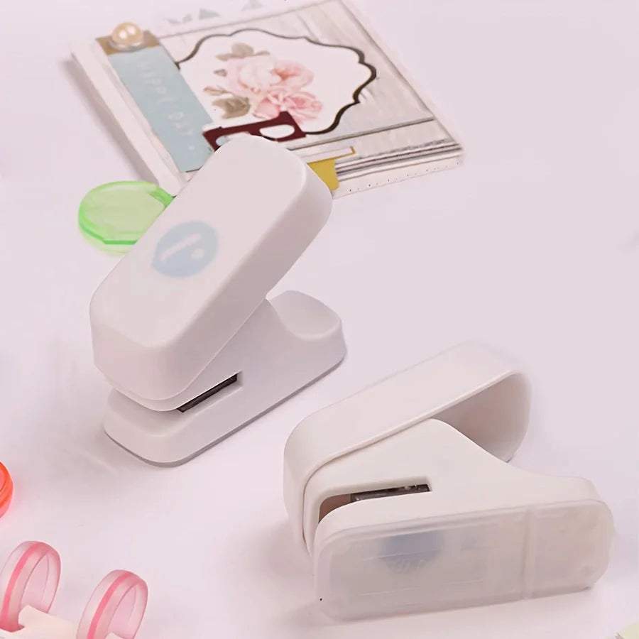1pc Mushroom Shaped Mini Hole Puncher,Portable multi-purposeHole Puncher,Hand Paper Punch For Scrapbooking Border Scrapbooking