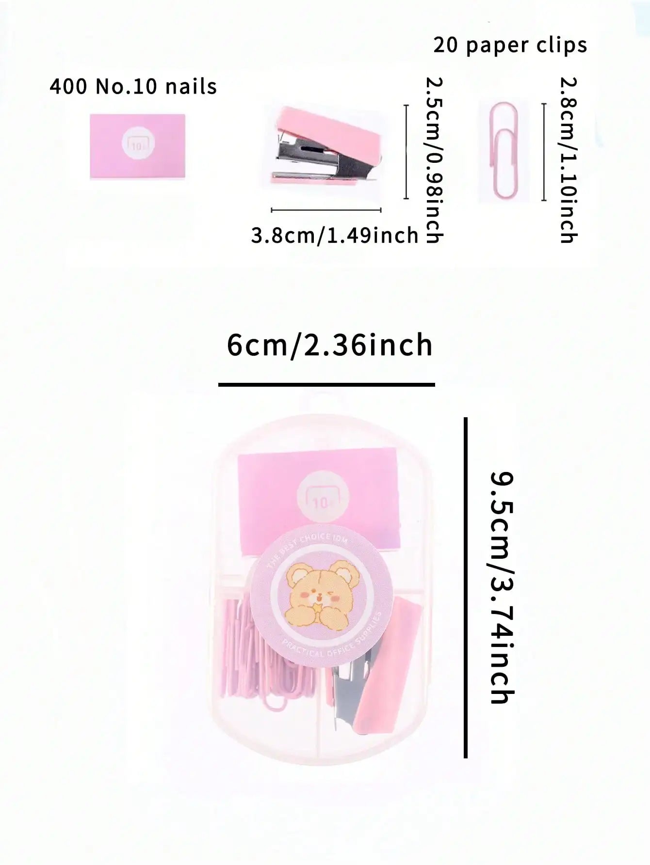 1PC Macaron Color Mini Stapler 3 Colors Optional Cute Portable Small Size Stationery Combination Suit for Office Supplies