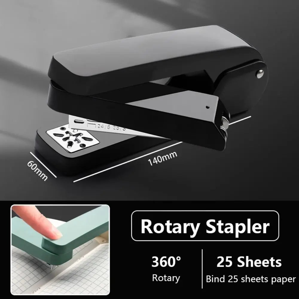 Use 24/6 Staples Stapler Heavy Duty 360 Degree Rotary Long Stapler Multifunction Effortless Bookbinding Machine